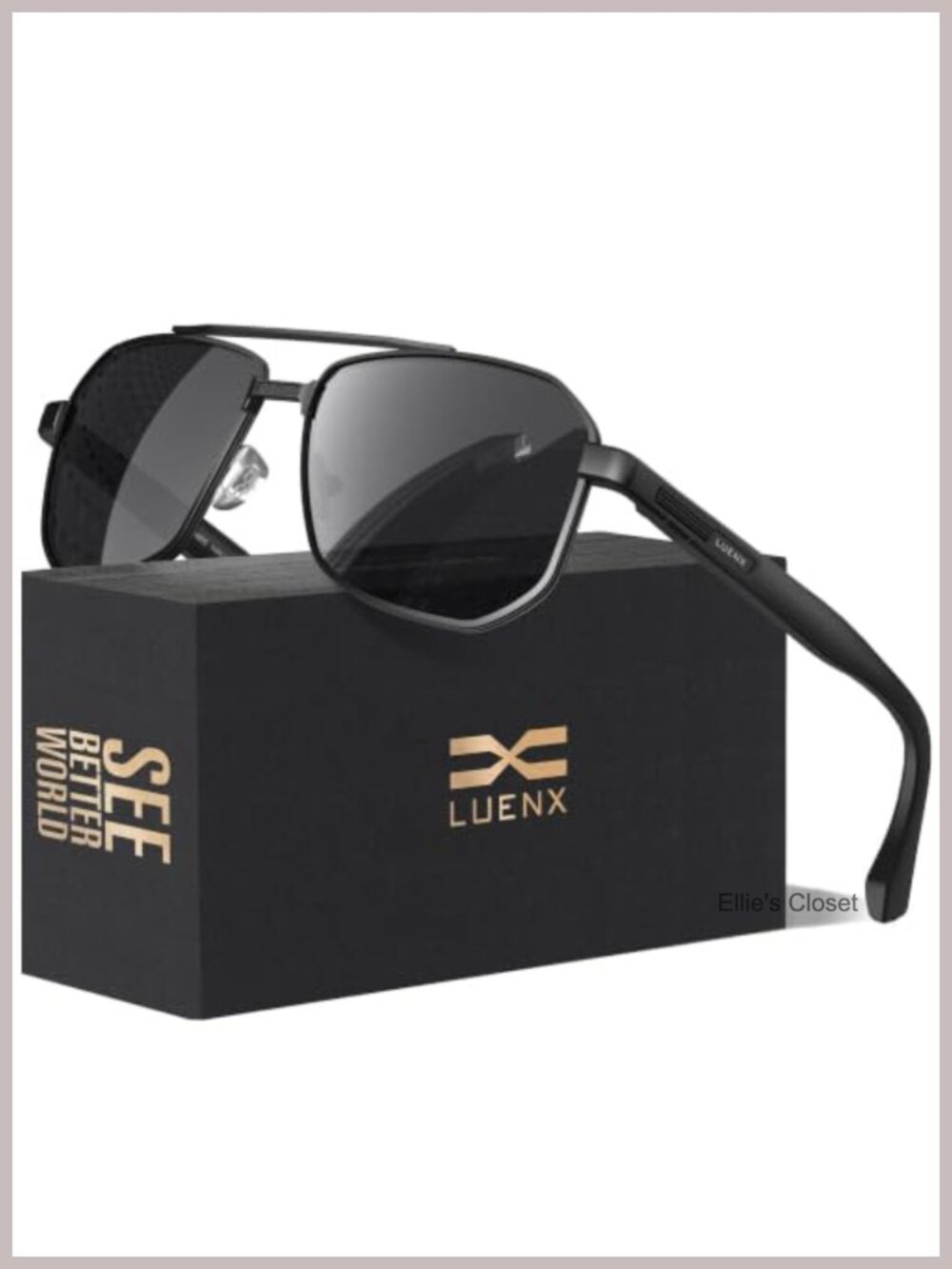 Polarized Aviator Square Sunglasses Metal UV400 Driving Fishing